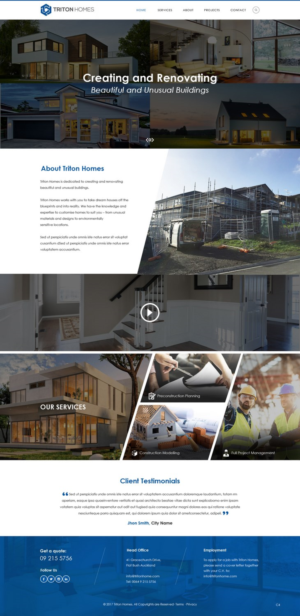Diseño Web por pb para Triton Homes Ltd | Diseño: #16642436