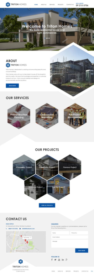 Diseño Web por pb para Triton Homes Ltd | Diseño: #16643025