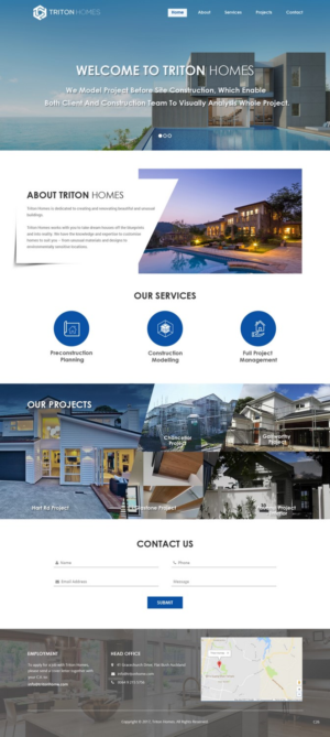 Diseño Web por pb para Triton Homes Ltd | Diseño: #16643026