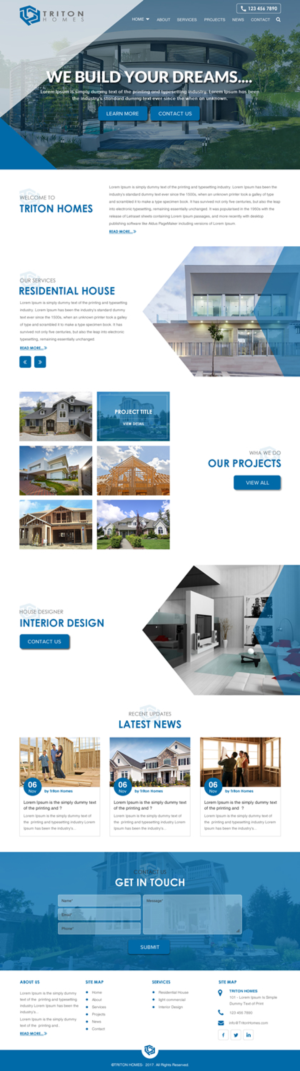 Web-Design von rightway für Triton Homes Ltd | Design: #16705220