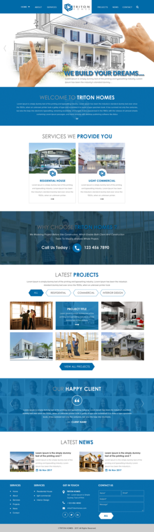 Web-Design von rightway für Triton Homes Ltd | Design: #16705223