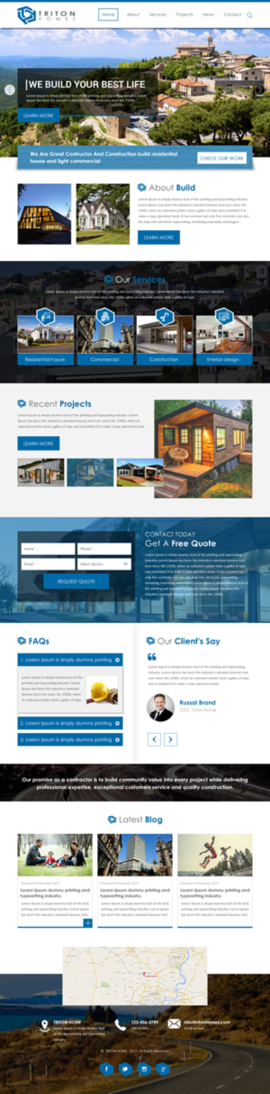 Web-Design von rightway für Triton Homes Ltd | Design: #16705236