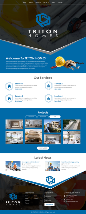 Web-Design von rightway für Triton Homes Ltd | Design: #16705282