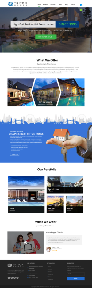 Web-Design von Xclusive Designers für Triton Homes Ltd | Design: #16696275