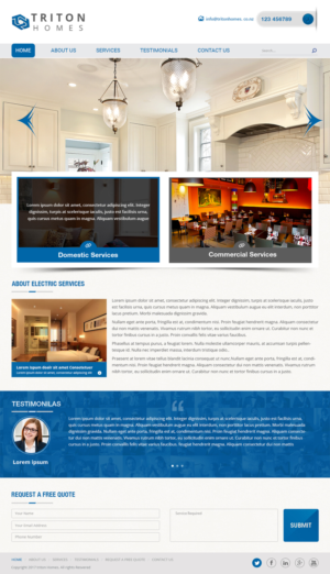 Diseño Web por Creative Usha para Triton Homes Ltd | Diseño: #16651558