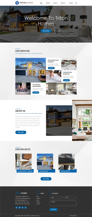 Web-Design von PiXthemes für Triton Homes Ltd | Design: #16728352