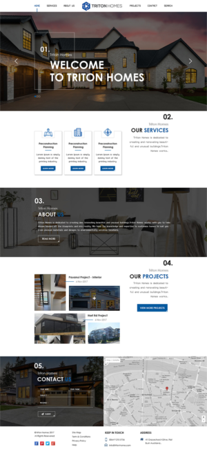 Web-Design von PiXthemes für Triton Homes Ltd | Design: #16728534