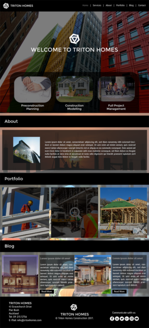 Diseño Web por Muhammad Alaa Studio para Triton Homes Ltd | Diseño #16742918