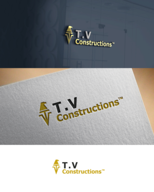 T.V Constructions | Logo Design by Anekaa