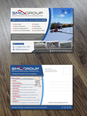 post card flyer for commercial roofing | Flyer Design by Alexandar