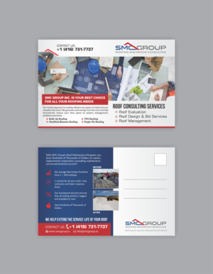 post card flyer for commercial roofing | Flyer-Design von DesignMarket