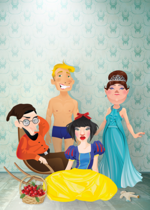 Artwork design for the stage play Vanya and Sonia and Masha and Spike | Poster-Design von RoundYellow