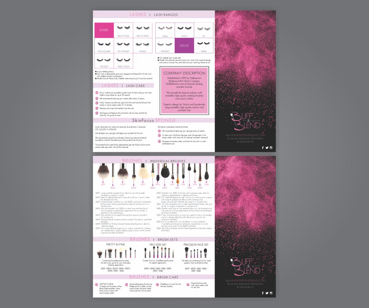 Design de Flyer par Cut and Glue pour Buff and Blend | Design #16687876