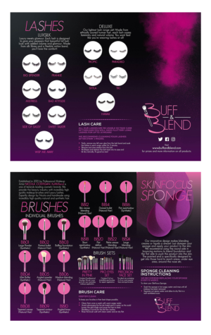 Design de Flyer par janiceg pour Buff and Blend | Design : #16784031