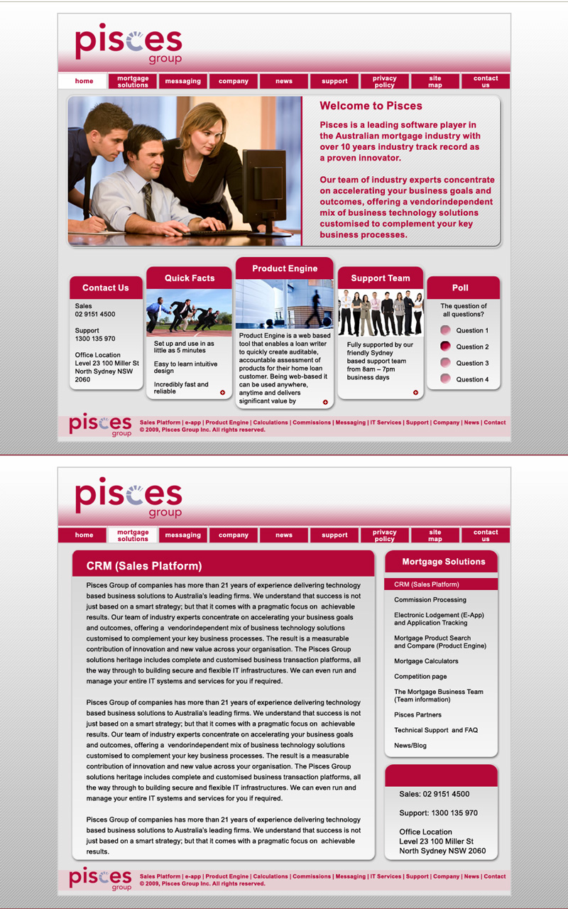 Web Design by LFS Designs for Infinitive | Design #45024