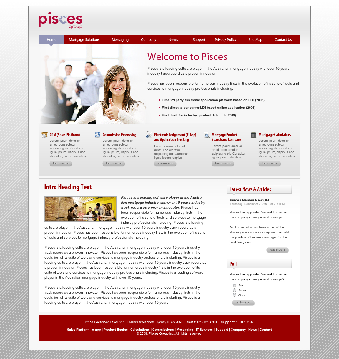 Web Design by jsondesigns for Infinitive | Design #43297