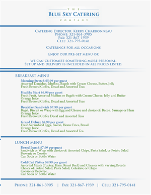 Menu Design by galleria.by.leah for 321-863-3897 | Design: #2687923