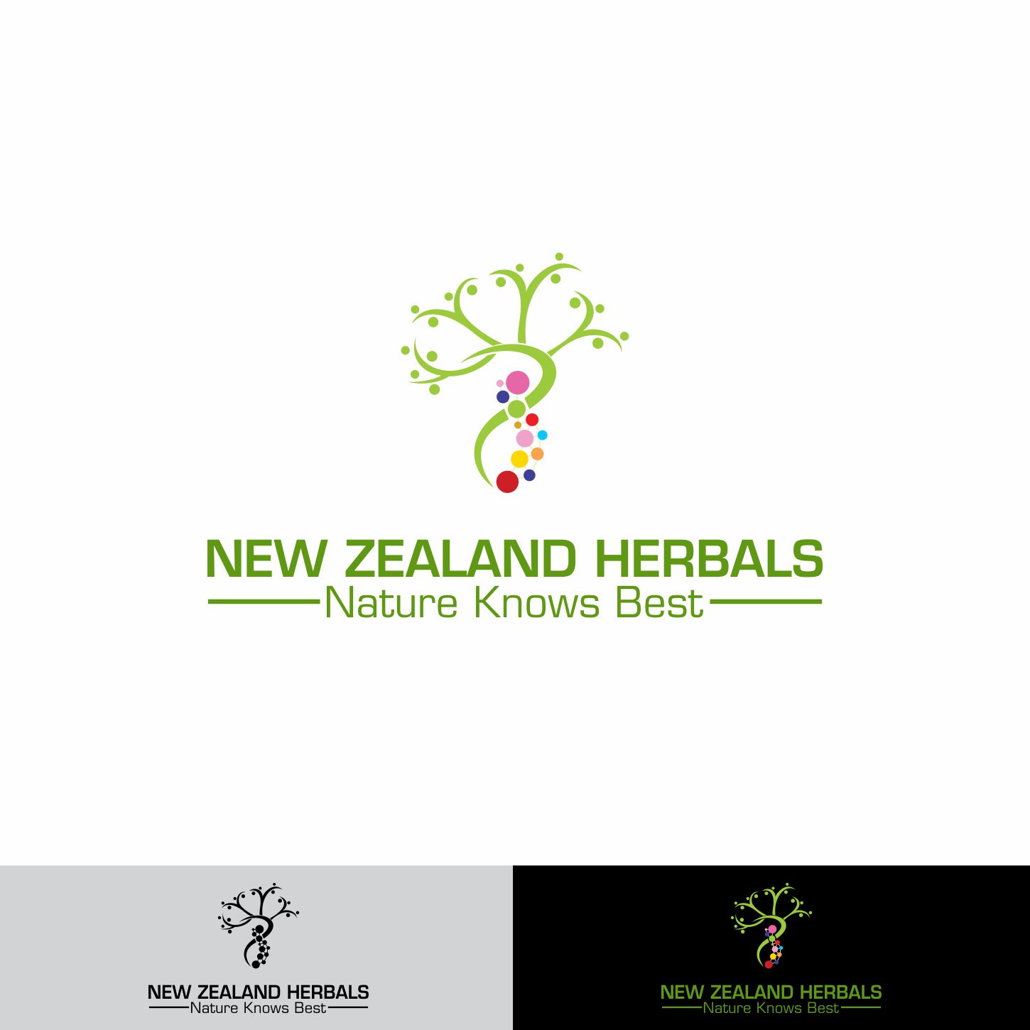 Logo Design by ev. for New Zealand Herbals  | Design #16651769