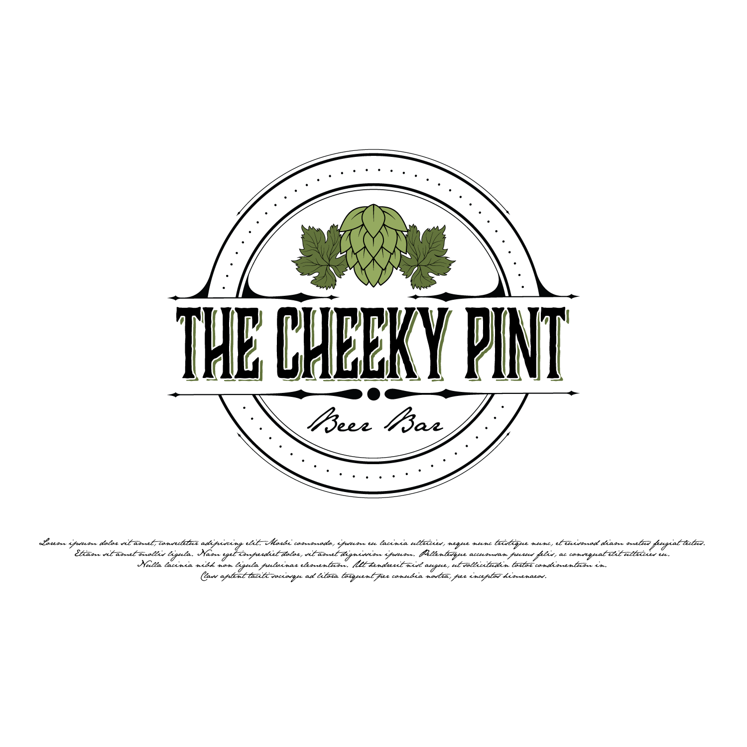 Logo Design by LaLinea for The Cheeky Pint | Design #16774234