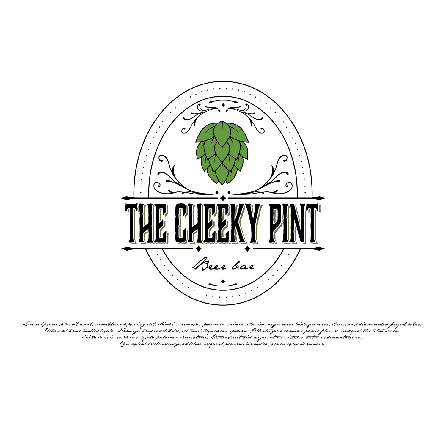 Logo Design by LaLinea for The Cheeky Pint | Design #16774236
