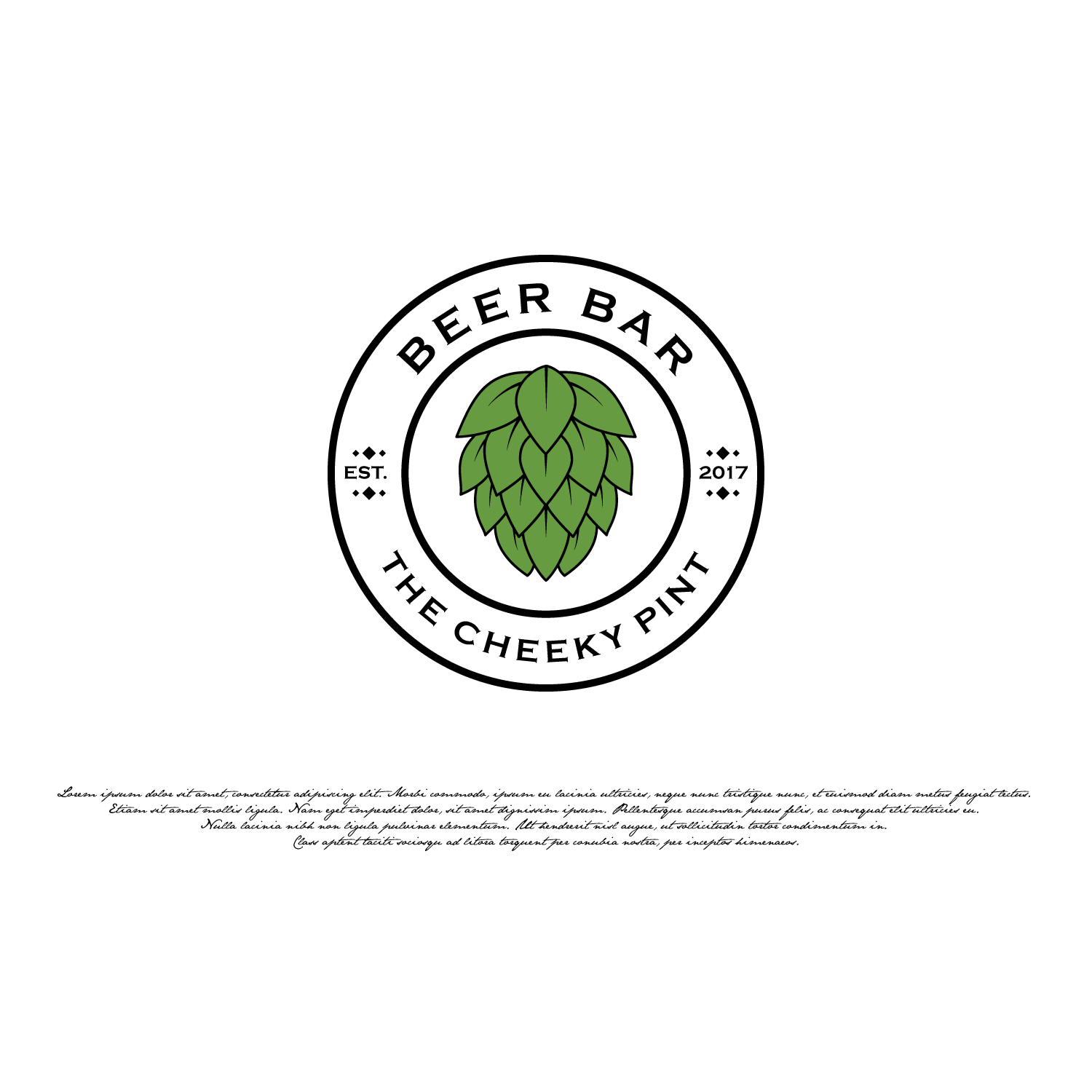 Logo Design by LaLinea for The Cheeky Pint | Design #16774238