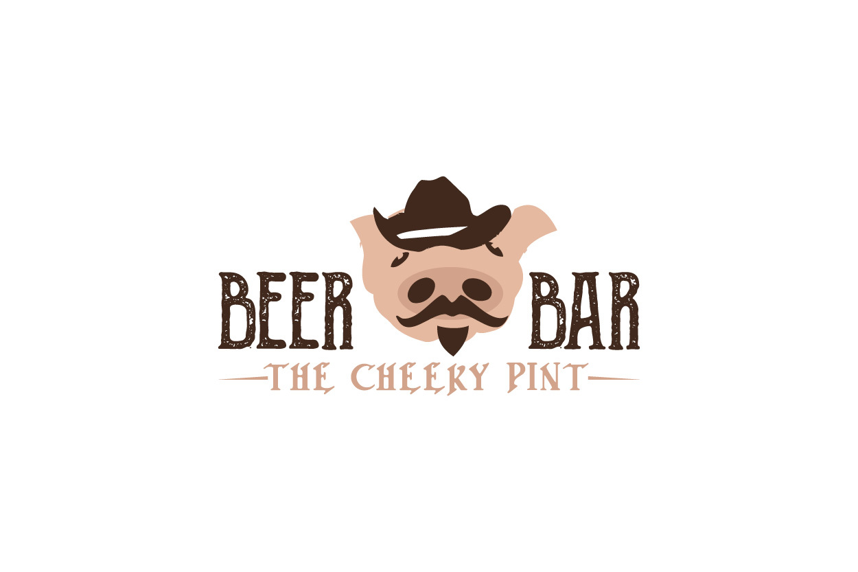 Logo Design by abstraxt for The Cheeky Pint | Design #16645137