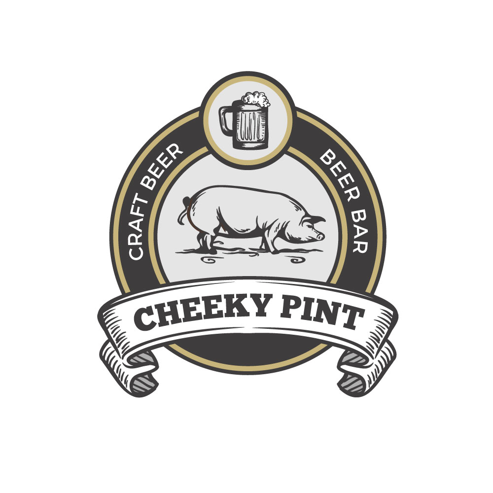 Logo Design by bagstudio for The Cheeky Pint | Design #16644324