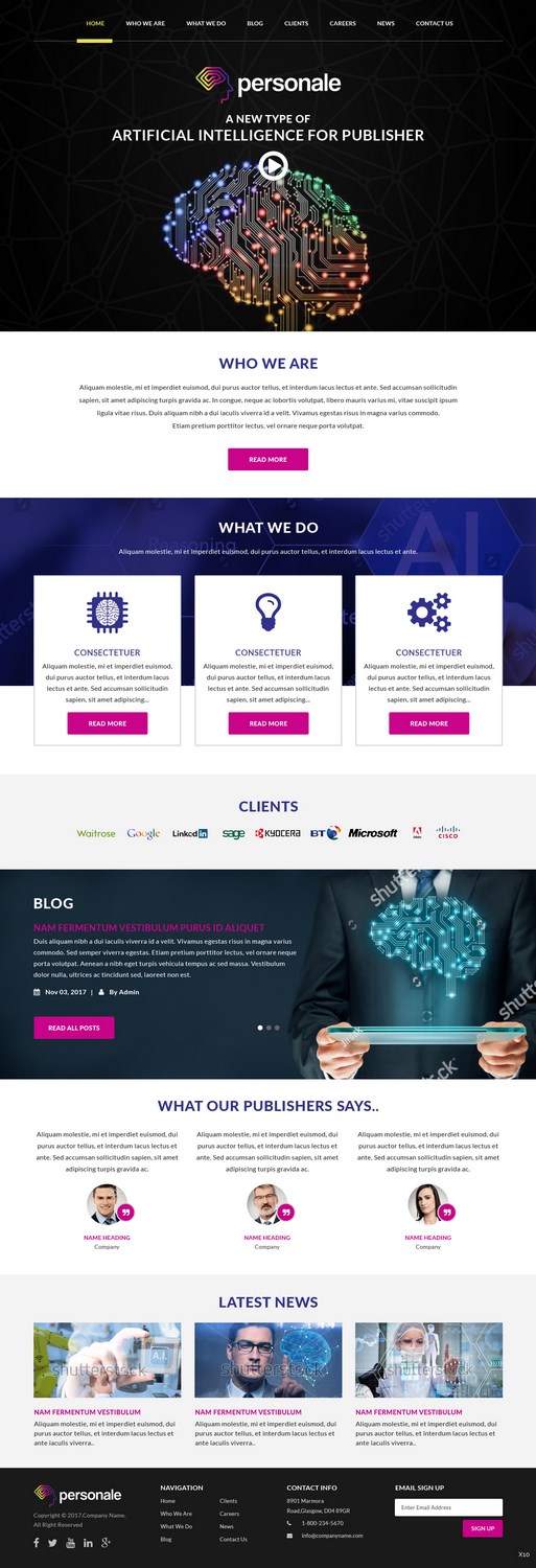 Web Design by pb for this project | Design #16667164