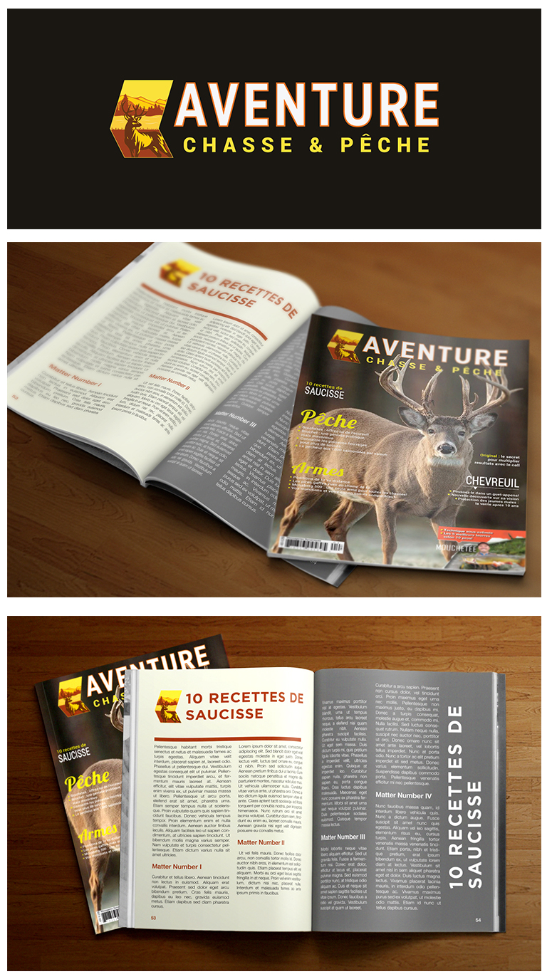 Diseño de Logo por Jan Mutakin para Aventure Chasse & Pêche | Diseño #16874414