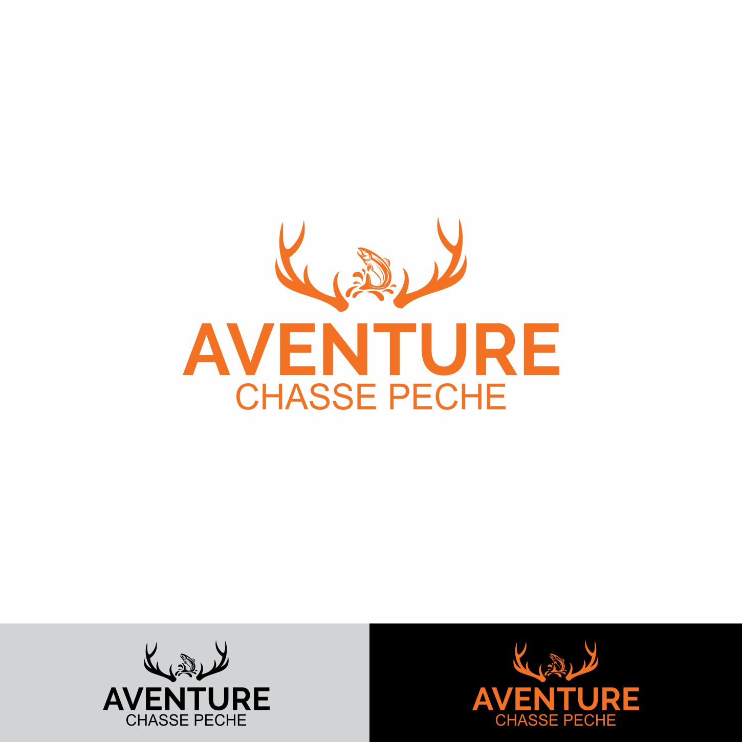 Logo Design by ev. for Aventure Chasse & Pêche | Design #16675405
