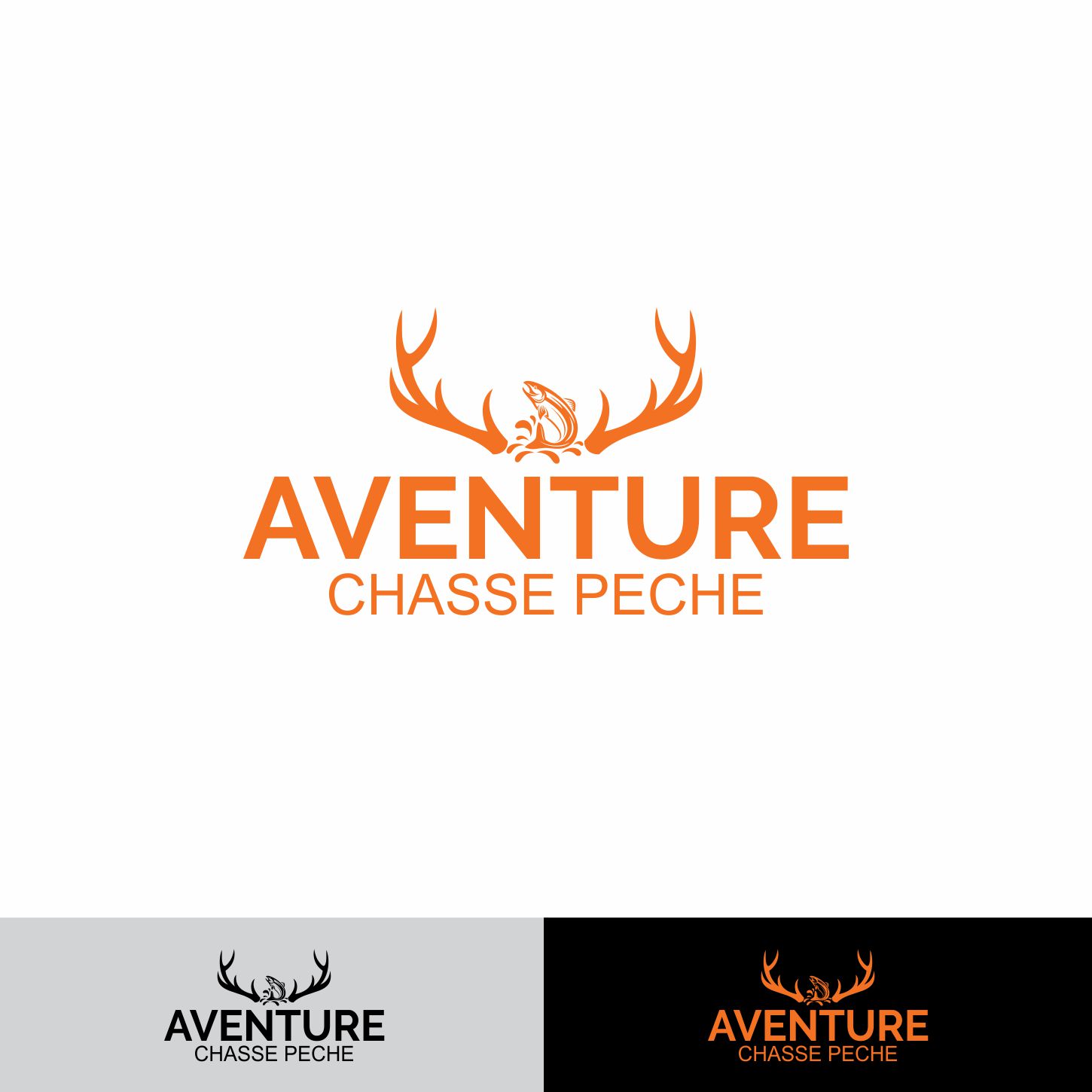 Logo Design by ev. for Aventure Chasse & Pêche | Design #16716250