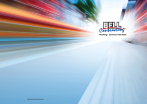 Presentation Folder Cover For Plumbing Company  | Brochure Design by DesignFive