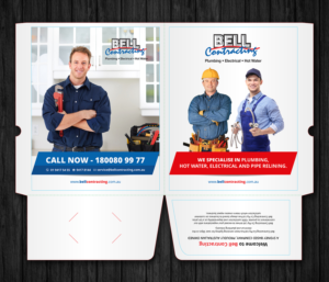 Presentation Folder Cover For Plumbing Company  | Design de Brochure par ecorokerz
