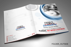 Presentation Folder Cover For Plumbing Company  | Design de Brochure par SAI DESIGNS