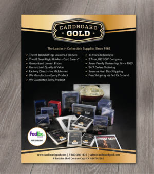 Flyer-Design von alex989 für Cardboard+Gold%2C+Inc. | Design: #16648555