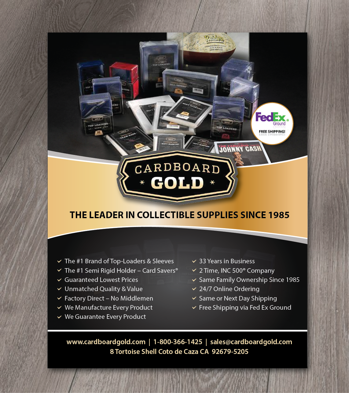Flyer Design by alex989 for Cardboard+Gold%2C+Inc. | Design #16648657