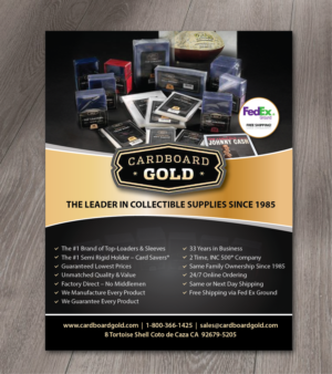 Flyer-Design von alex989 für Cardboard+Gold%2C+Inc. | Design: #16648657
