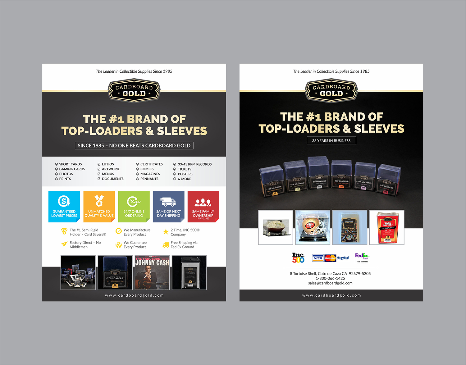 Flyer Design by DesignMarket for Cardboard+Gold%2C+Inc. | Design #16647096