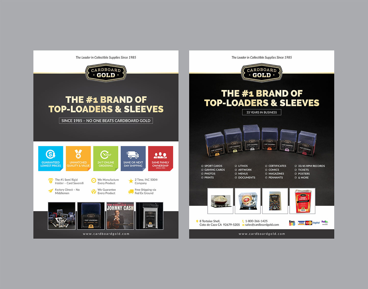 Flyer Design by DesignMarket for Cardboard+Gold%2C+Inc. | Design #16647205