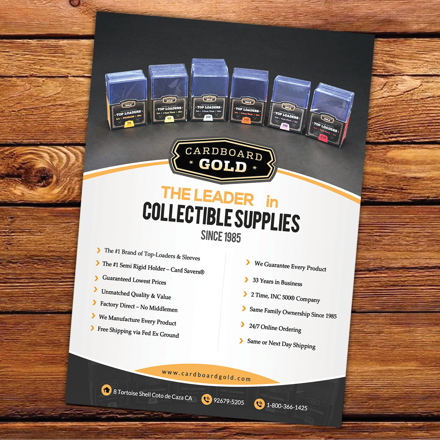 Flyer Design by debdesign for Cardboard+Gold%2C+Inc. | Design #16651262