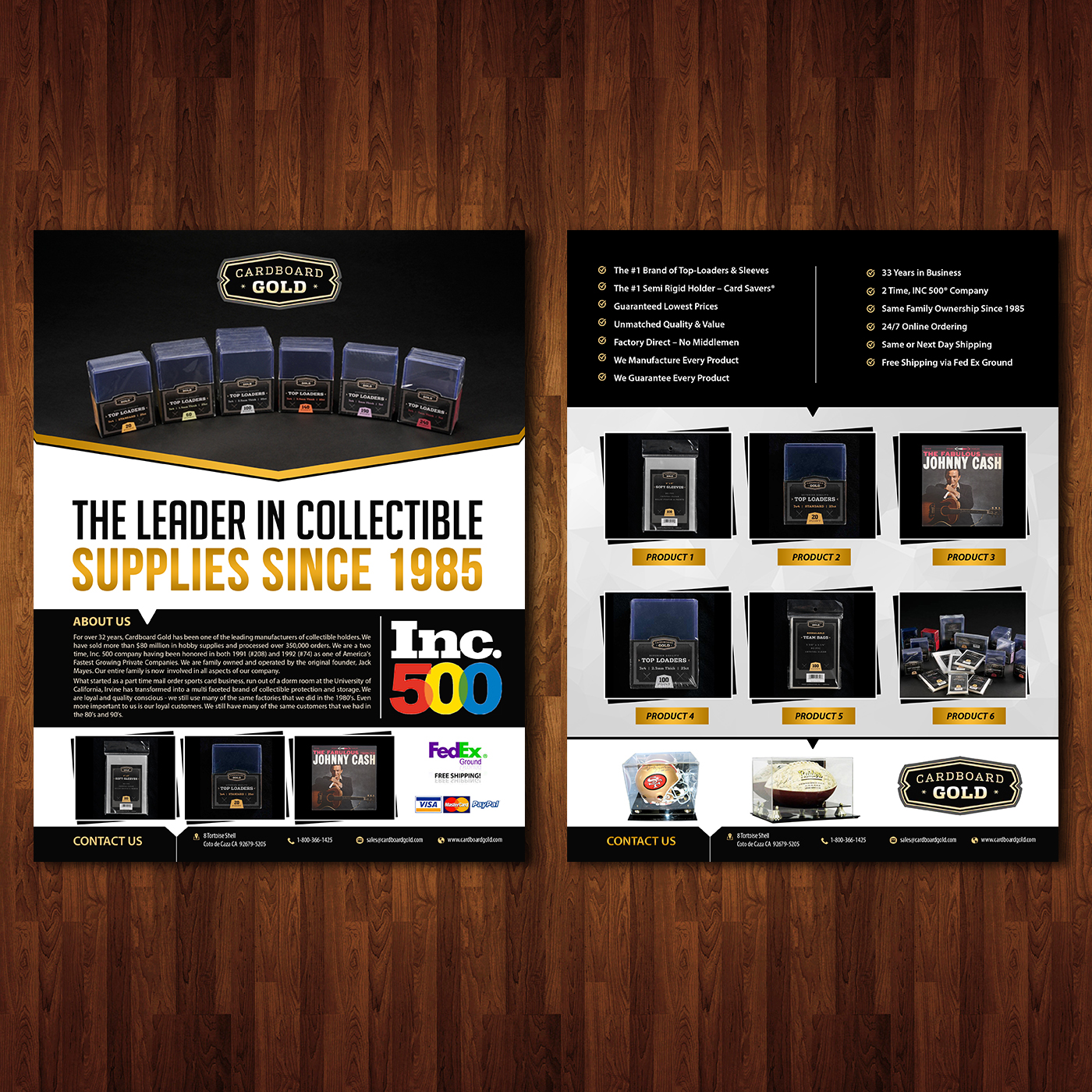 Design de Flyer par creative.bugs pour Cardboard+Gold%2C+Inc. | Design #16647999