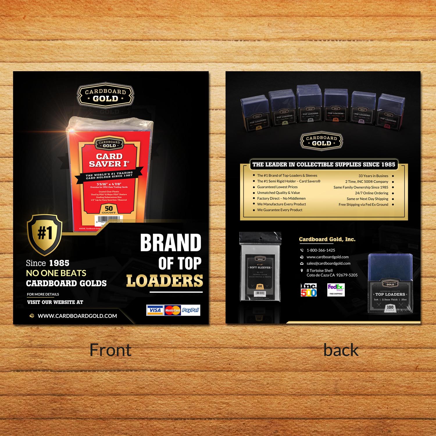 Flyer Design by creative.bugs for Cardboard+Gold%2C+Inc. | Design #16648507