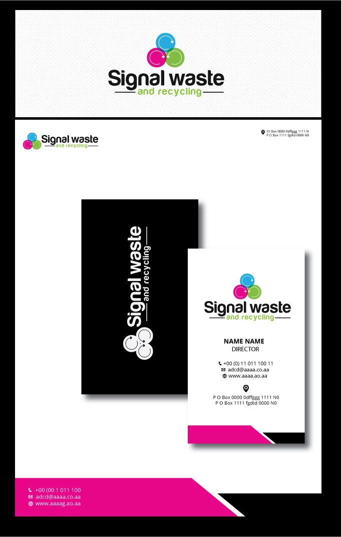 Logo Design by zebronicgraphic for Signal waste and recycling | Design #16651643