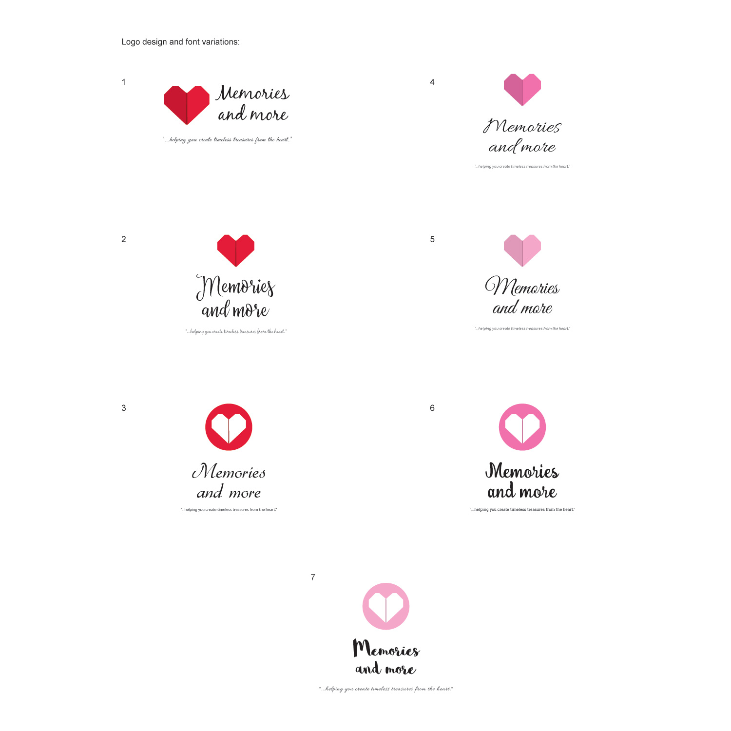 Logo Design by jacw02 for Memories and More | Design #16659155