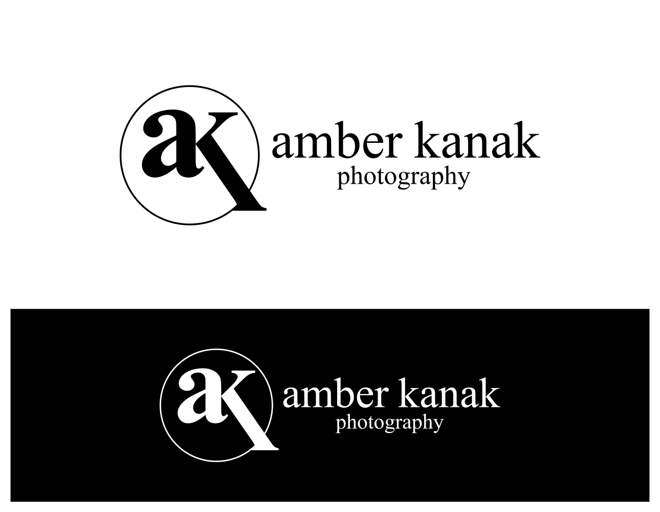 Logo Design by DesignMonkeyBH for Amber Kanak Photography | Design #16648530