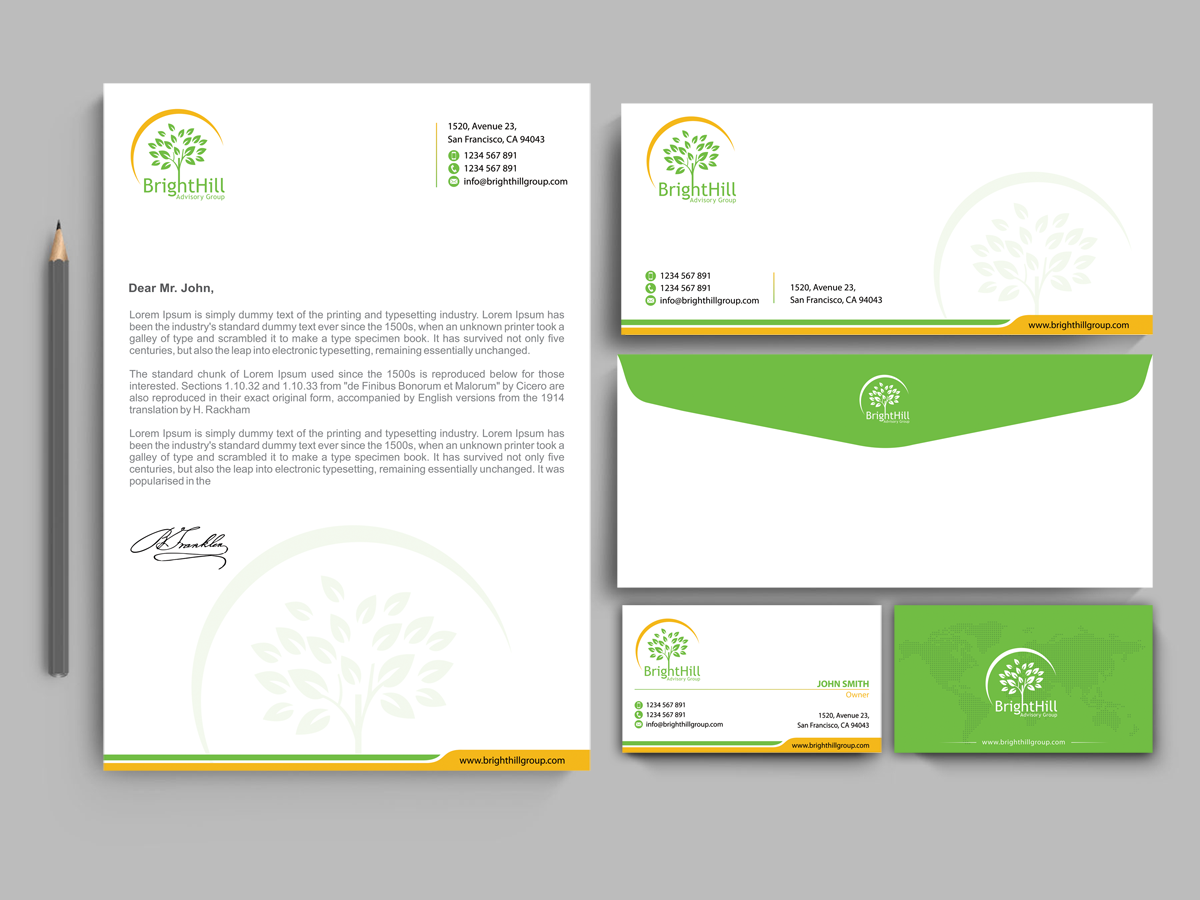 Stationery Design by alpesh9520 for this project | Design #16653141
