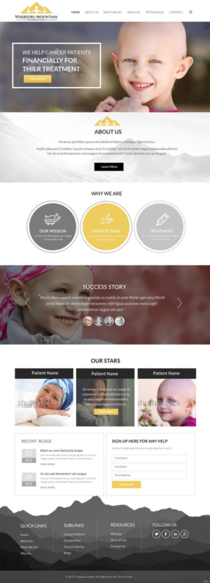 Warriors Mountain Foundation Web Design
