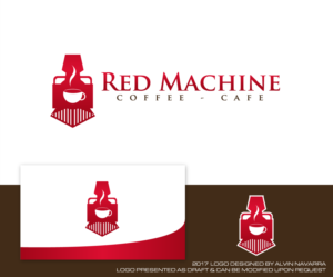 Logo Design by alvinnavarra for Red Machine Coffee | Design: #16667543