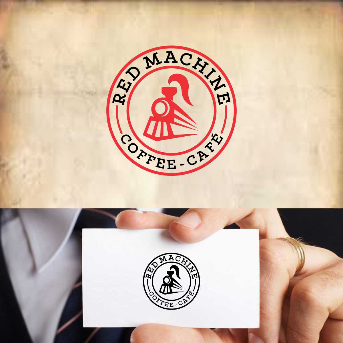 Logo Design by e-graphics for Red Machine Coffee | Design #16665084