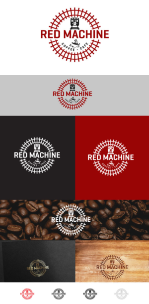Logo Design by johnnyblackman for Red Machine Coffee | Design: #16673563